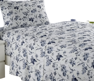 Printed Color 6-Piece Custom Brand 100% Cotton 400TC Double-Sided Quality Modern All-Season Bedding <b>Sheet</b> Set <b>Fitted</b> <b>Flat</b> <b>Sheets</b> - Product Image 2