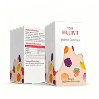 Boîte personnalisée de petite taille, boîte en carton blanc uni pour l'emballage de flacons de médicaments et de compléments alimentaires