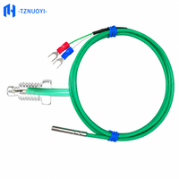 Ensemble de fils de thermocouple de type K résistant aux hautes températures avec sonde en acier inoxydable et câble en silicone