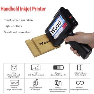 Impresora de fecha Tij de mano portátil Codificación Tij 0,5-1 pulgadas Pistola de inyección de tinta Impresoras de inyección de tinta de mano - Product Image 5