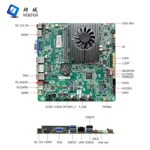 Placa Base N100 con Procesador DDR4 HD VGA LVDS EDP RJ45 LAN 2 COM Win10, Placa Base Industrial Mini ITX con Procesador - Product Image 3