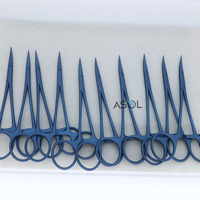 Pinces à vasectomie sans dents à pointe fine en titane incurvées, 12,5 cm