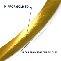 Autocollants personnalisés ISO9001 en feuille d'or, effet miroir métallique, pour produits de soin, parfums, shampoings, rouges à lèvres, mascara, dentifrice, transparents
