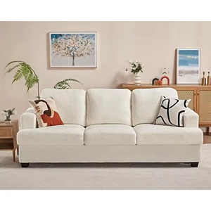 <span class=keywords><strong>Canapé</strong></span> Sans Modern <span class=keywords><strong>3</strong></span> <span class=keywords><strong>places</strong></span> en tissu rembourré <span class=keywords><strong>confortable</strong></span> pour salon, idéal pour hôtels et appartements - Product Image 6