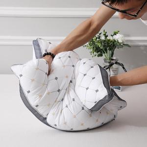 Ergonomic <strong>Pillows</strong> <strong>Manufacturer</strong> Custom Feather Silk Quilted Neck Support <strong>Pillow</strong> for Hotel Bedroom Comfort - Product Image 4