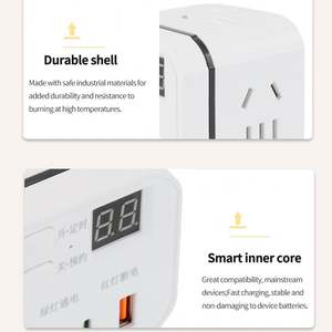 <span class=keywords><strong>Cube</strong></span> Minuterie Convertisseur de <span class=keywords><strong>prise</strong></span> USB Mise hors tension automatique Interrupteur de réservation Bande de saisie Plug in Terminal Block - Product Image 6