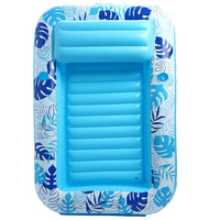Flotador Inflable para Piscina, 4 en 1, Cama Flotante para Broncearse