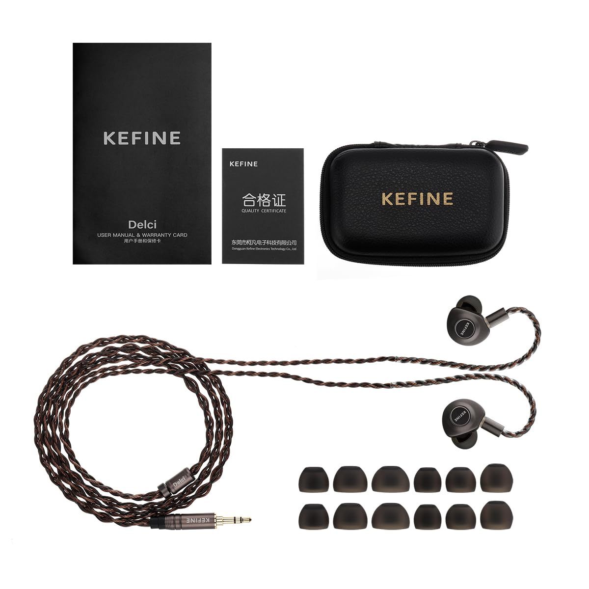KEFINE Delci Klean SV 付属品完備 中華イヤホン KEFINE Delci Earbuds - Perfect Sound with Noise Cancelling