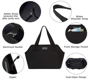 Vente en gros de logo personnalisé, portable et étanche pour <span class=keywords><strong>chien</strong></span>, fourre-tout, sac à bandoulière robuste pour animaux de compagnie, sac pour chat de qualité supérieure, sac de transport pliable pour animaux de compagnie - Product Image 4