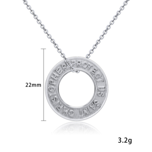 Collier en argent 925 avec pendentif de pièce de monnaie pour hommes, protège de la pollution oxydée américaine - Product Image 6