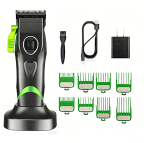 เครื่องตัดผมไร้สาย Trisan X1C แบบใบมีดภายนอก 8000 รอบต่อนาที ใบมีด DLC แบตเตอรี่ 4500 มิลลิแอมป์ ใช้งานได้ 5 ชั่วโมง พร้อมโลโก้สั่งทำพิเศษ - Product Image 6