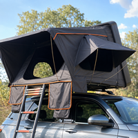 Tente de toit rigide pour camping en plein air, coque en aluminium, grand espace pour 4 personnes, compatible SUV et pick-up