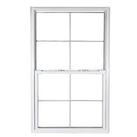 NUOXIN Fenêtre en verre insonorisée pour maison Grande taille Noir mat Upvc Double accrochage Impact ouragan Fenêtres noires