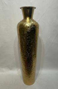 Golden Bloom Embossed Floor <b>Vase</b> The Golden Bloom Embossed Floor <b>Vase</b> is a <b>tall</b> elegant <b>decorative</b> piece Bulk price - Product Image 6