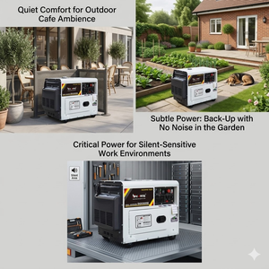 ハイアーンズ 5KW/6KVA DG6500SE 電動スタート式 静音ディーゼル発電機 家庭用 - Product Image 5