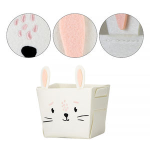 Stylish Decorative Felt Storage <strong>Baskets</strong>-Organize Your Living Room &amp; Bedroom with Chic Storage <strong>Kits</strong> - Product Image 2