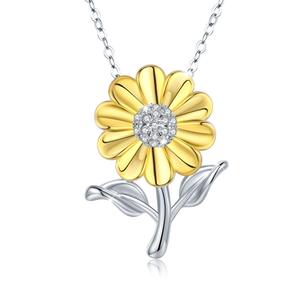 Tournesol 925 Collier En Argent Sterling Boucles D'oreilles Bracelet Ensemble De Bijoux Pour Femmes - Product Image 4