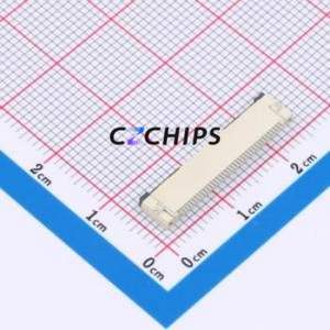 XW0520012-380R-001 FFC/FPC Connector SMD,P=0.5mm,Horizontal Mount Connector Flip Cover Type Bottom Contact 38P 0.5mm - Product Image 2
