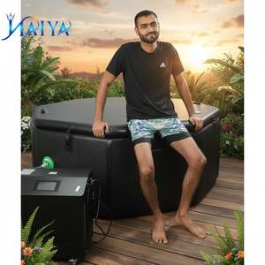 Bañera de Hidromasaje Portátil de PVC, Directo de Fábrica, Moderna y Grande, para Múltiples Usuarios, Entrenamiento en Baño, Recuperación, con Bomba, para Adultos - Product Image 3