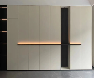 Precio de fábrica Venta caliente Dormitorio E0/<span class=keywords><strong>NAF</strong></span> Armario de madera Diseño de armario Armario portátil multiusos - Product Image 6