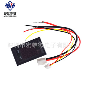 เครื่องวัดกระแสไฟฟ้าและแรงดันไฟฟ้าแบบดิจิตอล Hongwei Micro DC0-100V 500A จอแสดงผล LED คู่ 4 หลัก - Product Image 2