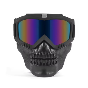 YX 防風軽量スポーツサイクリングマスク ATV モトクロス用 UVカット保護機能付き取り外し可能なフルフェイスマスク - Product Image 6