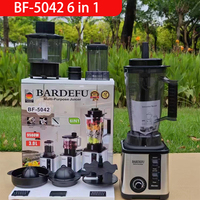 Robot culinaire électrique multifonction 6-en-1 OEM/ODM Bardefu, mixeur-broyeur-presse-agrumes commercial et domestique 3-en-1, capacité 3L, puissance 9500W