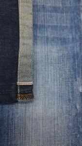 กางเกงยีนส์วินเทจผู้ชาย ผ้าฝ้าย 100% สีเหลือง 15 ออนซ์ ผ้าญี่ปุ่นเนื้อหนัก ป้าย Pearl ผ้าดิบยีนส์วินเทจ ย้อมเส้นด้ายแบบ Snow Neppy Selvedge สำหรับเด็กผู้ชาย - Product Image 4