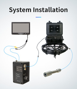 Cámara de inspección de tuberías con pantalla HD de 50m y 9 ", resistente al agua IP68 con 12 LED ajustables, DVR, 16GB, tarjeta SD, cámara de alcantarillado - Product Image 4