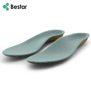 Nondeflecting insole for shoes with cork rubber and hi-poly cushioning rigid orthopedic arch insole orthopedic insole