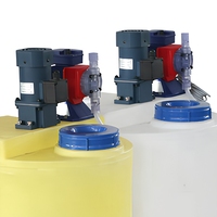 Système de dosage industriel compact certifié CE ISO pour poudre sèche et liquide, avec pompe doseuse et contrôle de niveau automatique (PAC, PAM)