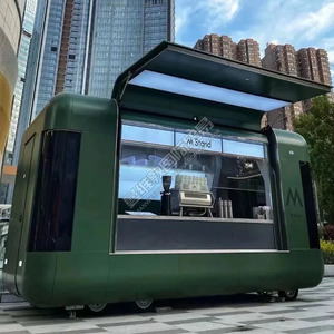 Camioncino Gelati e Hot Dog, Rimorchio Mobile per Pizza e Snack Completamente Attrezzato, in Acciaio Inossidabile Resistente alla Ruggine per Alimenti all'Aperto - Product Image 5