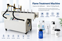 Machine de traitement à la flamme continue pour bouteilles et gobelets en plastique