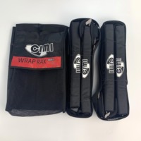 Ensemble de fixation pour planches de surf sur barres de toit de voiture, double/simple, avec sangles et coussinets, vente en gros