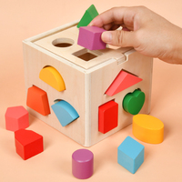 Boîte d'intelligence au design classique et nouveau, blocs de construction assortis, entraînement à la mémoire, jouets éducatifs précoces pour les tout-petits garçons et filles