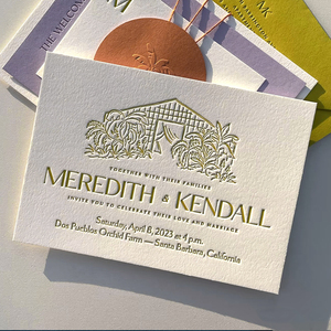 Carte d'invitation typographique à vente chaude Logo personnalisé Marque Carte de remerciement <span class=keywords><strong>Menu</strong></span> d'impression haut de gamme personnalisé pour <span class=keywords><strong>mariage</strong></span> - Product Image 1