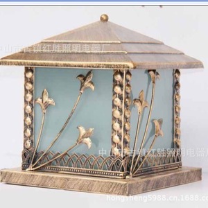 โคมไฟเสาเหล็กกลางแจ้ง โคมแก้วแบบถอดไม่ได้ ตัวโครงเหล็กตกแต่ง แสงไฟสวน - Product Image 3