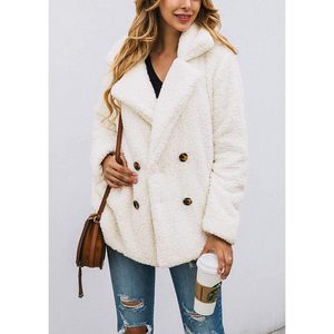 Abrigo de Invierno para Mujer Prettigarden, Chaqueta Casual de Forro Polar Sherpa, Estilo Piel Sintética - Product Image 4