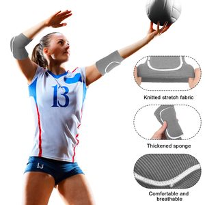 Set di Protezioni Personalizzate per Gomito e Ginocchio, Supporto Traspirante a Compressione con Imbottitura in Spugna Rinforzata per <span class=keywords><strong>Pallavolo</strong></span> - Product Image 2