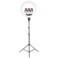 Anneau lumineux LED dimmable de 18 pouces KY-BK416 65W 5500K pour appareil photo, smartphone, prise de vue, selfie