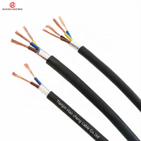 Kabel Daya Fleksibel Berlapis Karet Sedang YZW 300/500V Konduktor Tembaga Tahan Minyak untuk Peralatan Bergerak