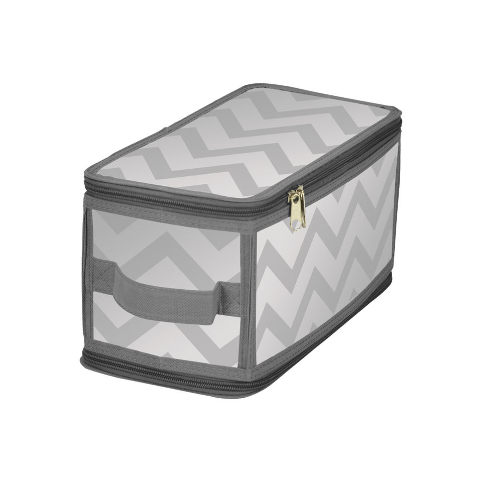 New Design Multi-functional Rectangular Collapsible Storage Clothes Sundries PP Storage Box with Zippers and Handle