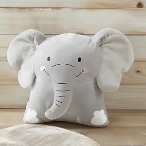 Wholesale Soft Floor Cushions Filling PP Cotton Living Room Bedroom Elephant Seat Cushion Stuffed Animal Plush Pillow