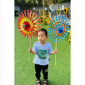 Petites éoliennes arc-en-ciel en plastique magiques, décoration <span class=keywords><strong>de</strong></span> <span class=keywords><strong>jardin</strong></span> d'extérieur, jouets pour enfants, vente en gros à domicile, éolienne tournesol bon marché - Product Image 1