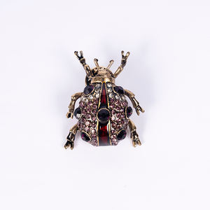 Broches fantaisie en strass pour colliers, bijoux en vrac, cadeaux, broches colorées pour femmes, broches de créateur, broches scarabée et <span class=keywords><strong>coccinelle</strong></span> - Product Image 4