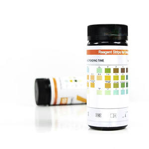 Bandelettes de test urinaire en promotion – Système d'analyse urinaire certifié CE/ISO 13485 – 4 paramètres professionnels pour la santé (pH, glucose) - Product Image 2