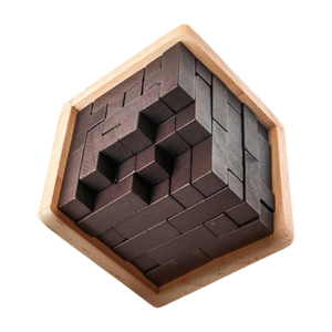 Rompecabezas de Cubo 3D de Madera, <span class=keywords><strong>Juego</strong></span> de Lógica, Bloques Soma, Juguete Geométrico, Desafío para Adultos <span class=keywords><strong>y</strong></span> Niños, Decoración de Escritorio, Regalo para el Aula - Product Image 4