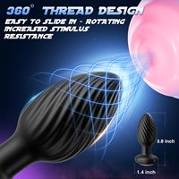 Prostata G-Punkt Stimulator APP Fernbedienung 360° Rotierender Analer Vibrator Prostata-Massagegerät Vibrierender Butt Plug für Mann Frau Schwul