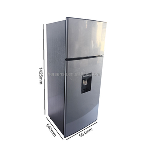 Refrigerador Plateado de 280L, 220V 50HZ, Doble Puerta con Dispensador de Agua, Sin Escarcha, Congelador de Bajo Consumo para Uso Doméstico, Hotelero y Comercial - Product Image 2