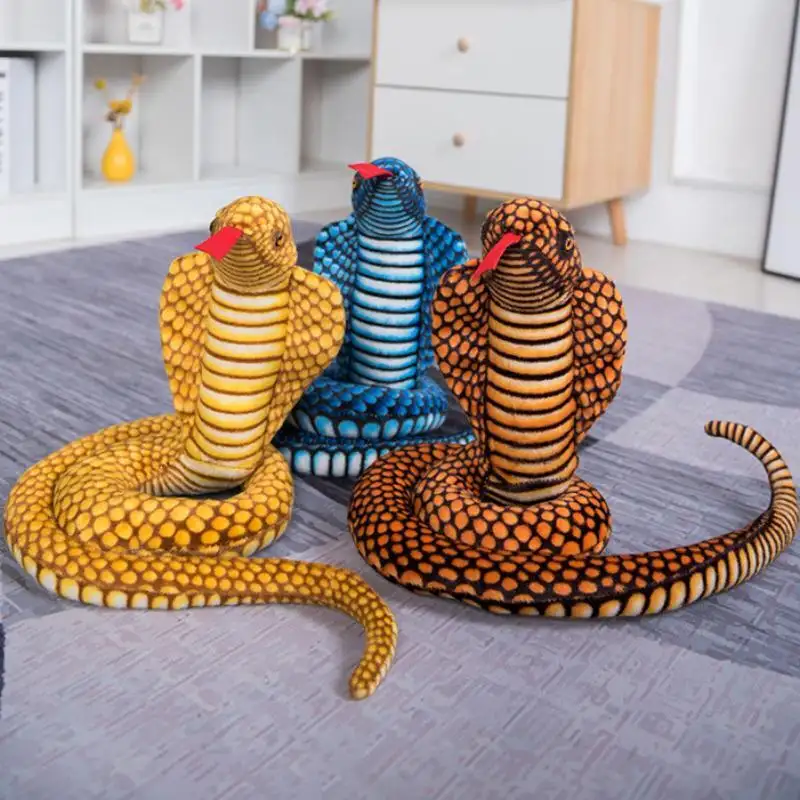 Manchas de decoração personalizadas, adereços, brinquedo de pelúcia de cobra simulado